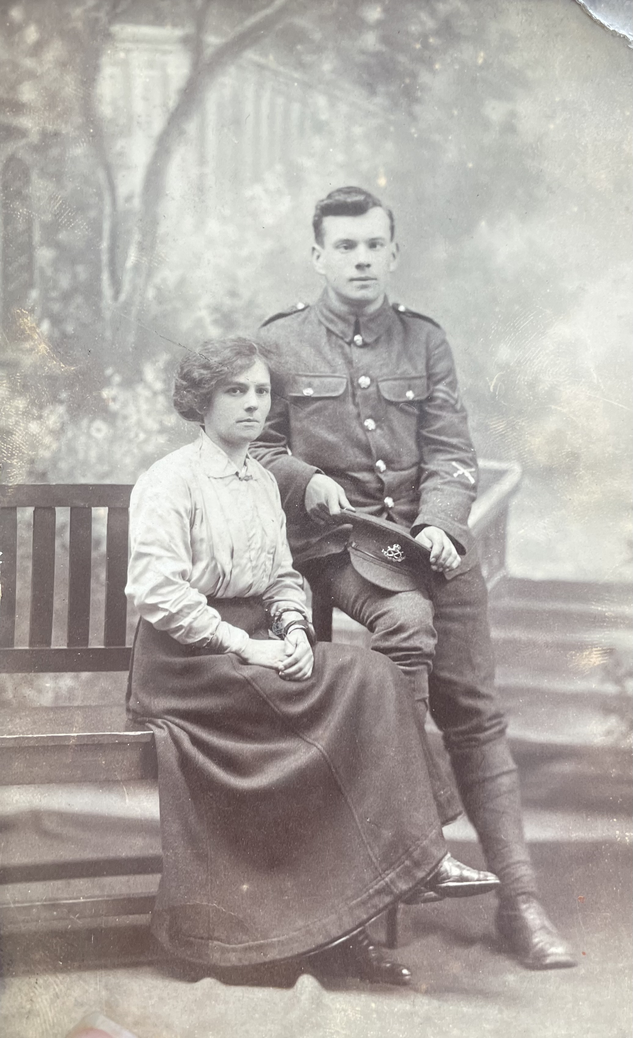 Hankelow military veteran Corporal Carl Shore, pictured with his sister Elizabeth